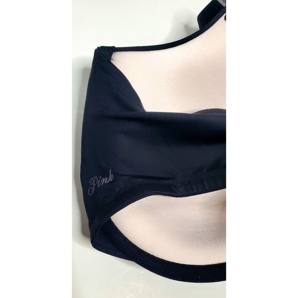 Victoria’s Secret Pink Push-Up Bra 38DDD Front Close T-Shirt Style NWT Black - Picture 8 of 11